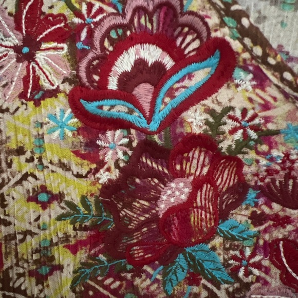 Embroidered Poncho Top - Picture 3 of 3